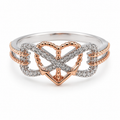 Women’s ring heart & infinite shape