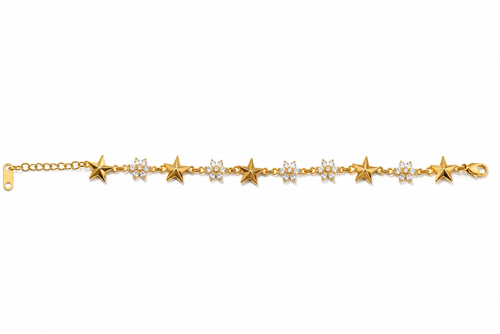 Women’s bracelet stainless steel and 18k gold plated