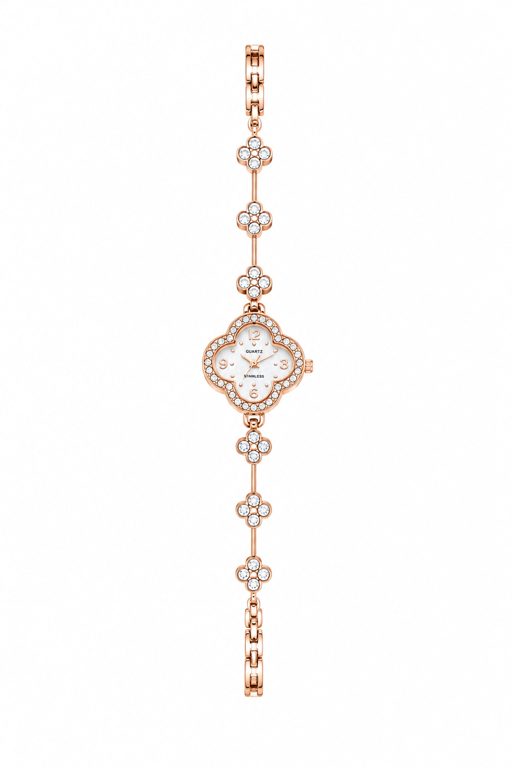 Quartz silver/ rose gold stainless steel for women’s