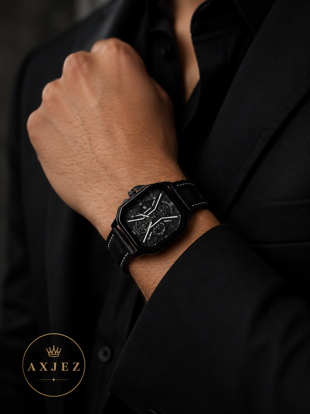 Watch for men band leather